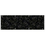 Midnight Blossom Elegance Black Backgrond Banner and Sign 9  x 3 