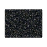 Midnight Blossom Elegance Black Backgrond Premium Plush Fleece Blanket (Mini)