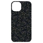 Midnight Blossom Elegance Black Backgrond iPhone 14 Black UV Print Case