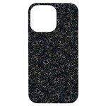 Midnight Blossom Elegance Black Backgrond iPhone 14 Pro Max Black UV Print Case