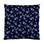Stylized Floral Intricate Pattern Design Black Backgrond Standard Cushion Case (One Side)