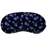 Stylized Floral Intricate Pattern Design Black Backgrond Sleep Mask