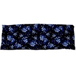 Stylized Floral Intricate Pattern Design Black Backgrond Body Pillow Case Dakimakura (Two Sides)