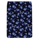 Stylized Floral Intricate Pattern Design Black Backgrond Removable Flap Cover (L)