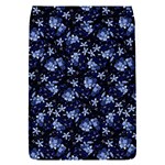 Stylized Floral Intricate Pattern Design Black Backgrond Removable Flap Cover (S)