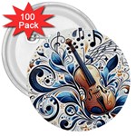 Cello 3  Buttons (100 pack) 