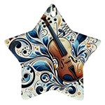 Cello Star Ornament (Two Sides)